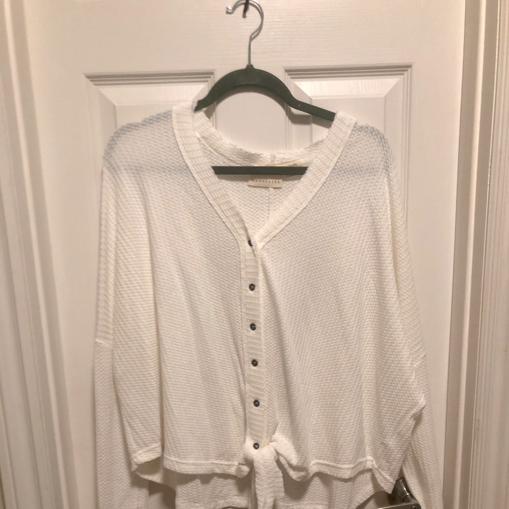 OVERSIZED White winged sweater